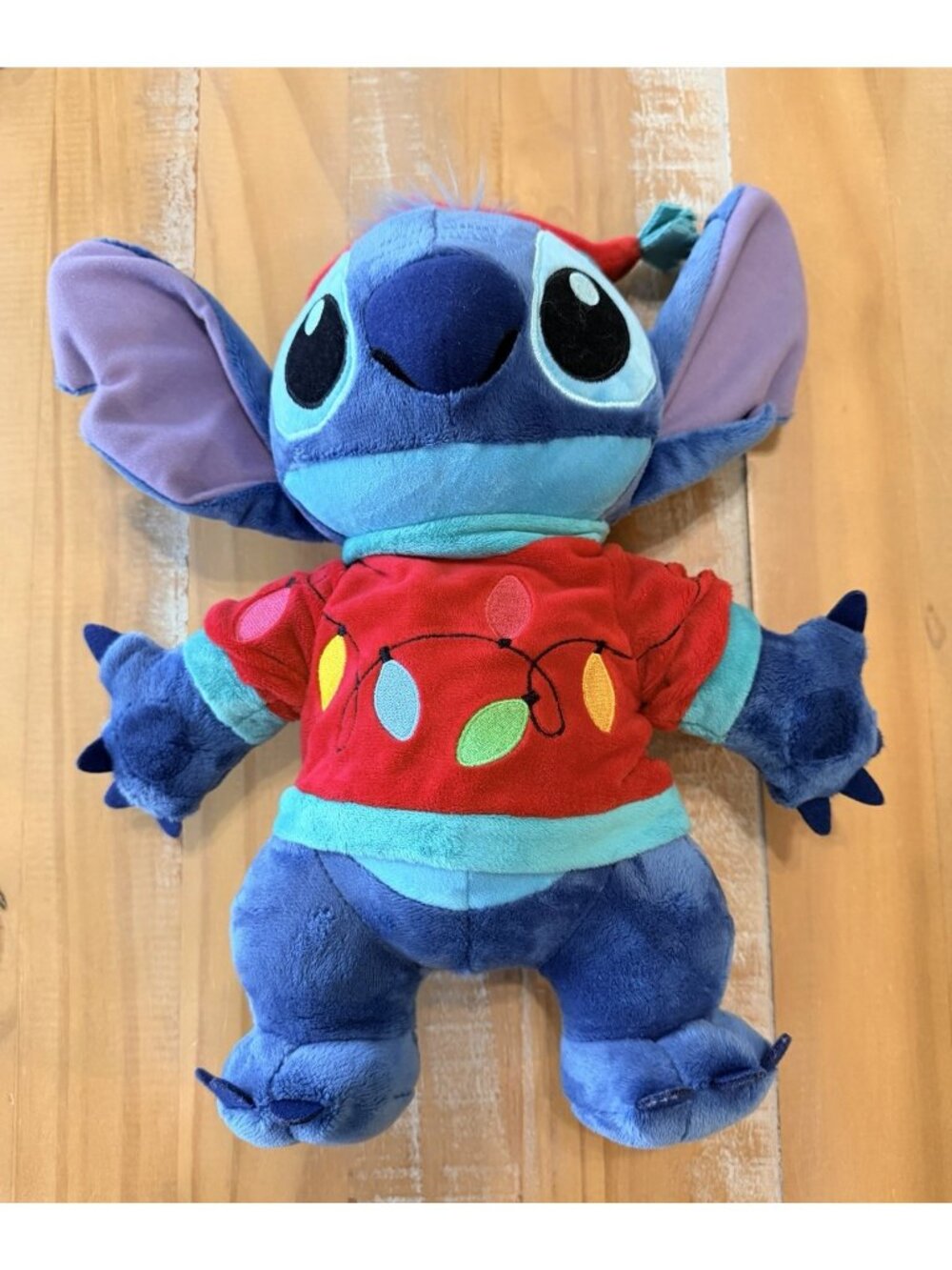 Disney Store Stitch Holiday Medium Plush Stuffed Animal Lilo & Stitch Christmas